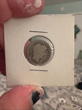 1910 U.S. Barber dime (Liberty Head dime).